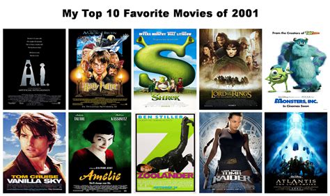 2001 movies list